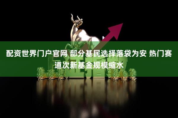 配资世界门户官网 部分基民选择落袋为安 热门赛道次新基金规模缩水