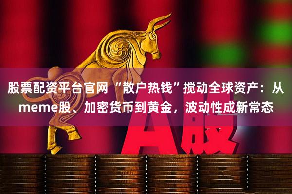 股票配资平台官网 “散户热钱”搅动全球资产：从meme股、加密货币到黄金，波动性成新常态